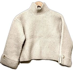 Cream Crop Sweater